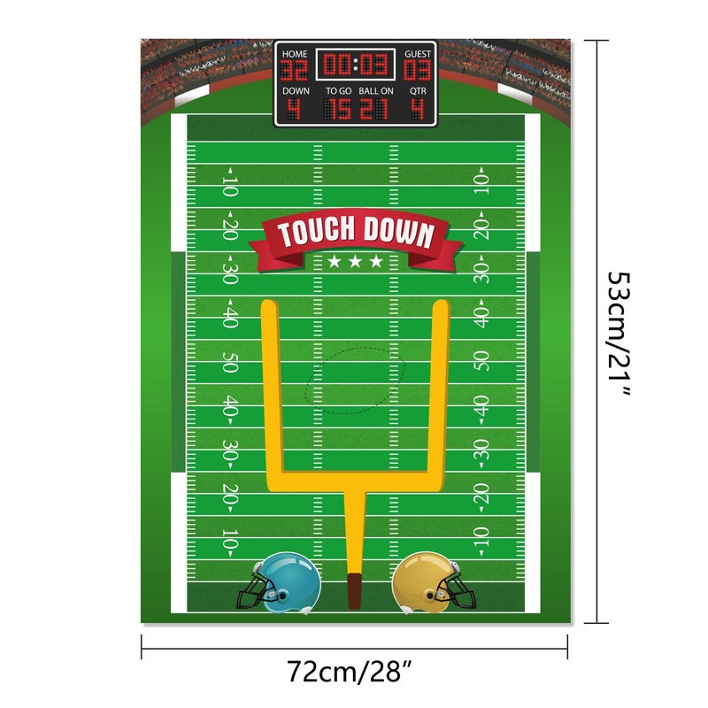 FEPITO Pin The Football Game for Kids, Birthday Party Game with 24 Pcs Football Stickers for Party Decorations - Image 2